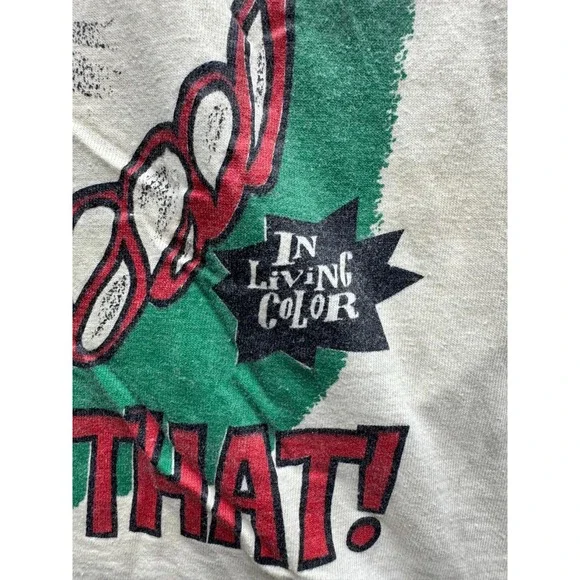 Vintage 1990 In Living Color Homey The Clown Graphic T-Shirt White Mens Size S/M - Picture 6 of 14